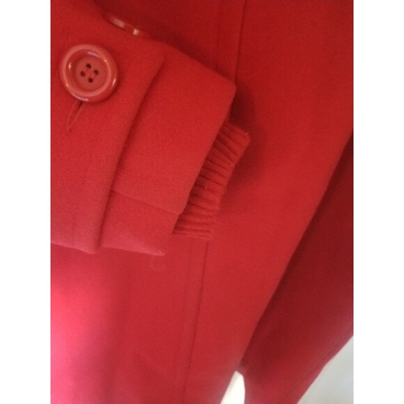 Vintage Woolrich pea coat red wool M - Picture 8 of 9